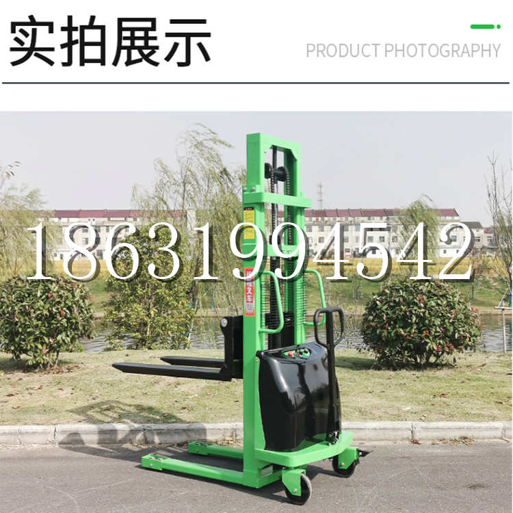 汉中市电动叉车堆高车液压铲车电瓶1吨2吨站驾步行式小型全自动叉车